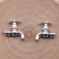Antique Silver Faucet Shaped Spacer Beads for Jewelry Making view 2