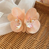 Peach Double Orchids