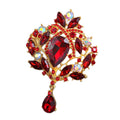 Black Crown Crystal Twelve Designs Metal Brooch Pin view 3