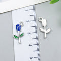 White K Zinc Alloy Cross Heart Music Note charm pendants for DIY keychains necklaces jewelry