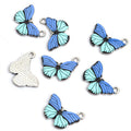 Enamel-Look And Printed Silver Gold Butterfly Alloy Charms in 20 Styles view 7