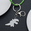 White and Black Tyrannosaur Enamel Keychains, 2 Colors view 2