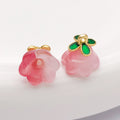 Clear Flower Glossy Charms with 13 Listed Options for DIY Jewelry Making view 12