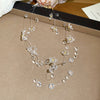 Clear Flower Necklace