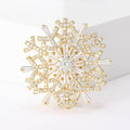 Layered Crystal Snowflake Brooch in Four Colorways view 8