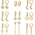 Mini Alloy Hoop Charm Earring Sets Multi Styles 7 Assortments view 1