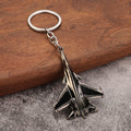 Metal Fighter Jet Airplane Model Keychain in Four Finishes view 6