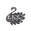 Silver Tone Swan Crystal Four Designs Metal Brooch Pin view 9