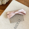Satin Bow And Rose Pearl Metal Comb Hair Accessories view 9