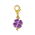 Enamel Four Leaf Clover Charm Gold Lobster Clasp Seven Colors view 9