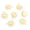 Colorful Cabochon Sunflower Jewelry Components For DIY Earrings And Bracelets Charms view 9