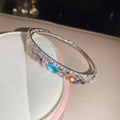 Crystal Teardrop Bangles And Tennis Bracelets Fifteen Color Styles view 11