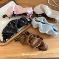 Satin Rhinestone Twist Claw Hair Clips Five Colors view 2
