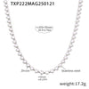 Steel White Necklace