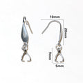 French Earring Hooks With Pinch Bails in Three Finishes view 4