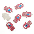 Enamel-Look Silver Gold Evil Eye Alloy Charms in 10 Styles view 4