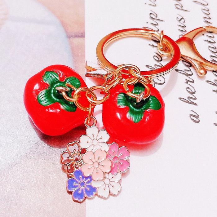Persimmon Fortune and Mixed Auspicious Charm Keychains in Twenty-Seven Designs