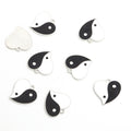 Yin Yang Heart Enamel Alloy Charm Pendants for Jewelry Making view 4