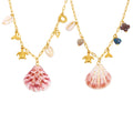 Gold Stainless Steel Sea Shell Turtle Charm Beach Necklaces view 5