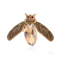 Bee Crystal Two Designs Metal Brooch Pin for Jackets and Lapels view 1