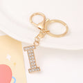 Gold Rhinestone Initial Letter Keychain A-Z Alphabet 26 Options view 11