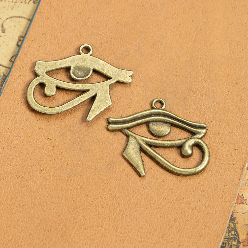 Alloy Eye Teardrop Marquise Charm Pendant