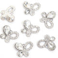 Three Leaf Crystal Metal Jewelry Charms, 20 Colorways view 11