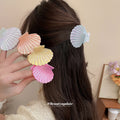 Iridescent Acrylic Seashell Hair Claw Clips Five Colors view 2