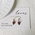 Enamel Mini Raspberry and Cherry Drop Earrings 3 Styles view 7