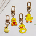 Yellow Duck Figure Gold Tone Clip Charms in Four Designs view 3