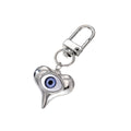 Gold and Silver Tone Geometric Hamsa and Eye Clip Keychains view 5