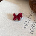 Silver Tone Rocking Horse Brooches Flocked Glossy 4 Colors view 7