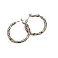 Metal Hoop Earrings in Gold and Silver with Varied Textures view 5