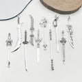Gun Metallic Sword Metal Charms for Jewelry and Craft Projects view 3
