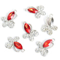 Marquise Crystal Butterfly Charms in Ten Colors and Two Metal Tones view 10