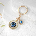 Rhinestone Evil Eye Keychains Gold Silver Eight Shapes view 6