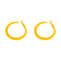 Fuzzy Oversized Round Hoop Earrings in Three Colors view 5