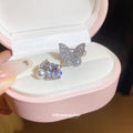Crystal Butterfly Clip-On Earrings in Two Accent Styles view 2