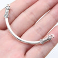Curved Metal Bracelet Connector Bars for Jewelry Making view 3