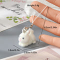Flocked Resin Bunny Phone Strap Charms Lobster 16 Styles view 9