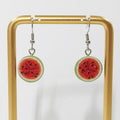 Realistic Banana and Watermelon Drop Earrings with Random Fruit Option view 7