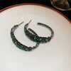 Green Crystal Hoop