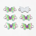 Double Butterfly Enamel Charms in Thirteen Color Styles view 6