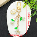 Blossom Bee Butterfly Shell and Bell Flower Keychains view 9