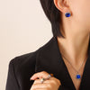 Steel Blue Earrings