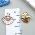 Acrylic Shell Pearl Ocean Charm Pendant for DIY Earrings Necklace Keychain Jewelry
