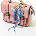 Rhinestone Peacock Glitter Bead Keychain Phone Strap view 2