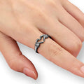 Heart Hands Gesture Ring I Love You Forever Engraving view 3