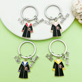 Graduation Charm Keychains Featuring Flower Across 31 Pictured Variations view 4