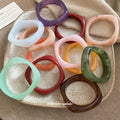 Marbled Geometric Resin Bangle Bracelet 10 Color Styles view 2